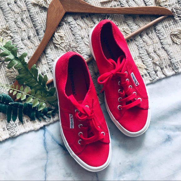 superga maroon red